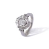 Bague art-déco avec diamant taille émeraude