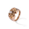 Bague noeud vintage avec diamant