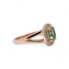 Bague tourmaline Afghanistan avec diamants en or jaune – Joaillerie Nantes