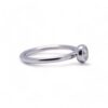 Bague solitaire en or blanc avec diamant G-VS – Joaillerie Nantes