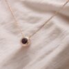 Pendentif grenat en or jaune – Collier or Nantes