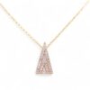 Pendentif pavage diamants en or jaune – Bijouterie Nantes
