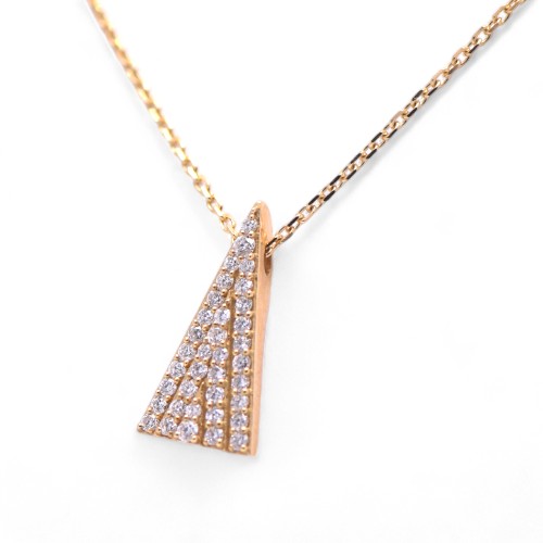 Collier pavage de diamants or jaune – Collier or Nantes