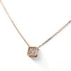 Collier or jaune avec diamant, révisé avec soin – Joaillerie Nantes