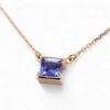 Collier or jaune élégant avec tanzanite – Collier or Nantes