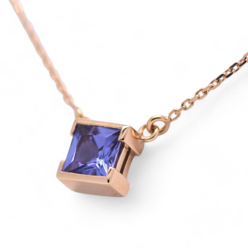 Collier tanzanite or jaune – Collier or Nantes