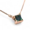 Collier or jaune moderne avec tourmaline indigolite – Collier or Nantes