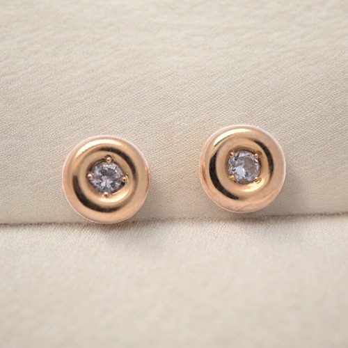 Boucles d'oreilles serti clos diamant – Bijoux or Nantes