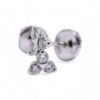 Boucles d'oreilles diamants or blanc – Joaillerie Nantes