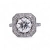 Élégante bague en diamant 2.40 carats, style Art Déco