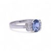 Bague saphir Ceylan et diamants brillants, Nantes