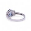 Bague saphir Ceylan et diamants brillants, Nantes