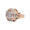 Bague vintage en or jaune et blanc avec diamants, Nantes