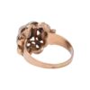 Bague vintage en diamants et or bicolore, style rétro, Nantes