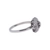 Bague en platine des années 1930 avec design géométrique et diamants, Nantes