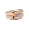 Bague Chaumet avec pavage de diamants, collection Lien emblématique, Nantes