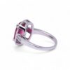 Bague précieuse en spinelle Mahenge et diamants, design classique, Nantes
