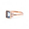Bijou artisanal en or jaune, aigue-marine et diamants, Nantes