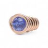 Bague En Or Jaune Avec Tanzanite Cabochon Sertie Clos, Nantes