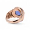 Bague En Or Jaune Avec Tanzanite Bleue-Violette, Nantes