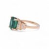 Élégante bague émeraude et diamants princesse, Nantes