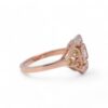 Bague en or rose avec saphirs jaunes, Nantes