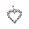Pendentif romantique en or blanc, Nantes