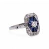 Bijou vintage des années 1940 avec diamant et saphirs, Nantes