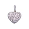 Pendentif en or blanc avec pavage de diamants 0.60 carat, Nantes