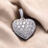 Bijou vintage en forme de cœur serti de diamants, Nantes