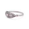 Bague Art Déco en or et platine avec diamants, Nantes
