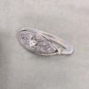 Bague vintage ajourée des années 1930 en platine, Nantes