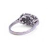 Bague vintage en or blanc avec diamants, inspiration années 1930, Nantes