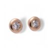 Boucles d’oreilles d’occasion en or jaune et diamants brillants, Nantes
