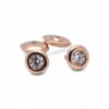 Bijou lumineux et discret, boucles d’oreilles diamants serti clos, Nantes