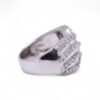 Bague bandeau de caractère avec éclat de diamants, Nantes