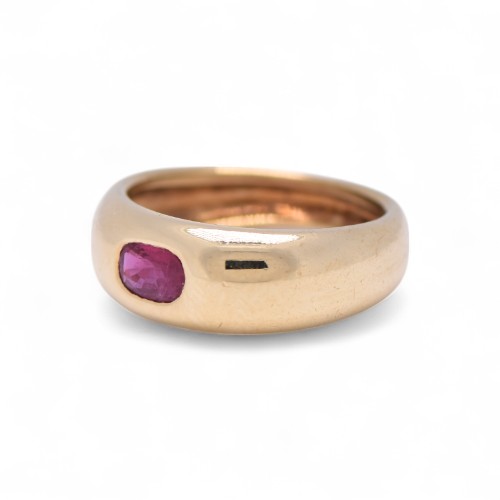 Bague ancienne rubis ovale, Nantes
