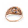 Saphirs ovales et diamants sur bague, Nantes