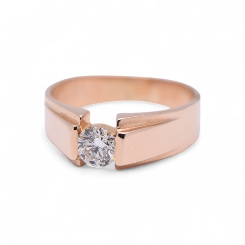 Bague diamant mixte en or jaune, Nantes