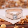Bague diamant mixte en or rose, Nantes