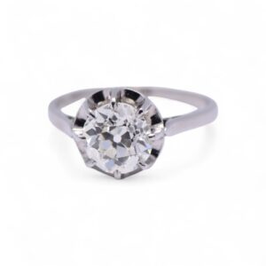 Bague diamant ancienne en platine, Nantes