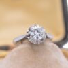 Bague ancienne avec diamant de 1.10 carat, Nantes