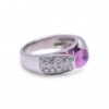 Bague délicate saphir rose Ceylan, Nantes