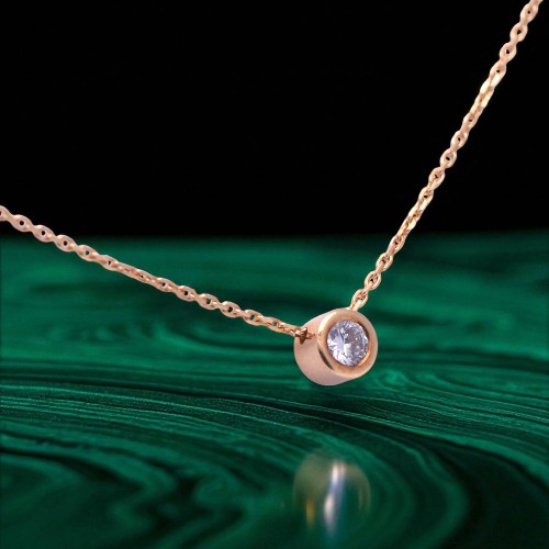 Pendentif diamant G-VS 0.25 carat, Nantes