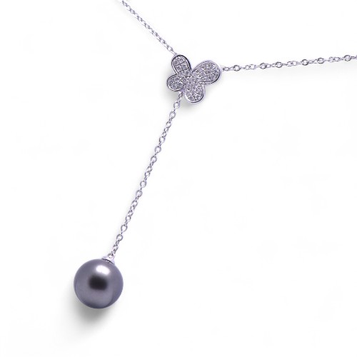 Collier perle de Tahiti et diamants, Nantes