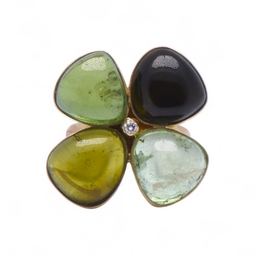 DSC_0731-Photoroom Vue de face bague fleur tourmalines diamant, Nantes