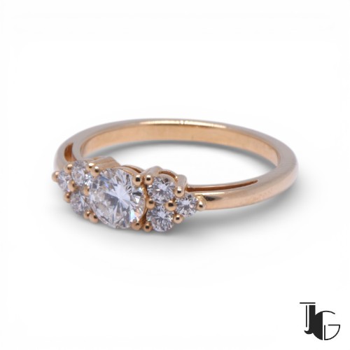 Bague diamant épaulée or jaune Nantes