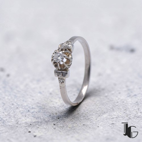 Bague diamant ancien joaillerie Nantes