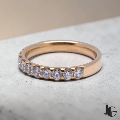 Demi alliance diamants micro serti Nantes