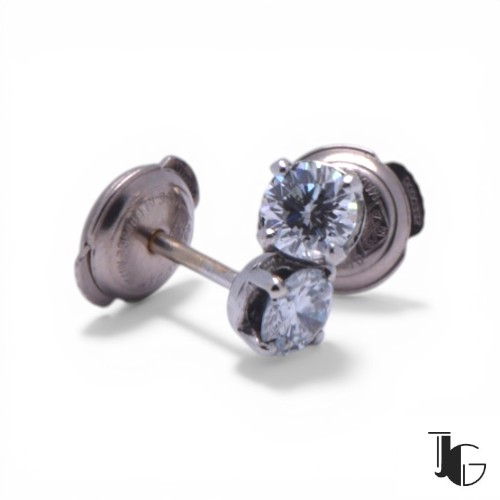 Puces diamants or blanc Nantes